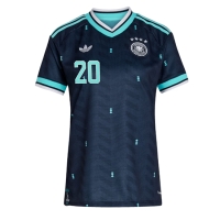 Camiseta Alemania Serge Gnabry #20 Segunda Equipación Replica Mundial 2026 para mujer mangas cortas